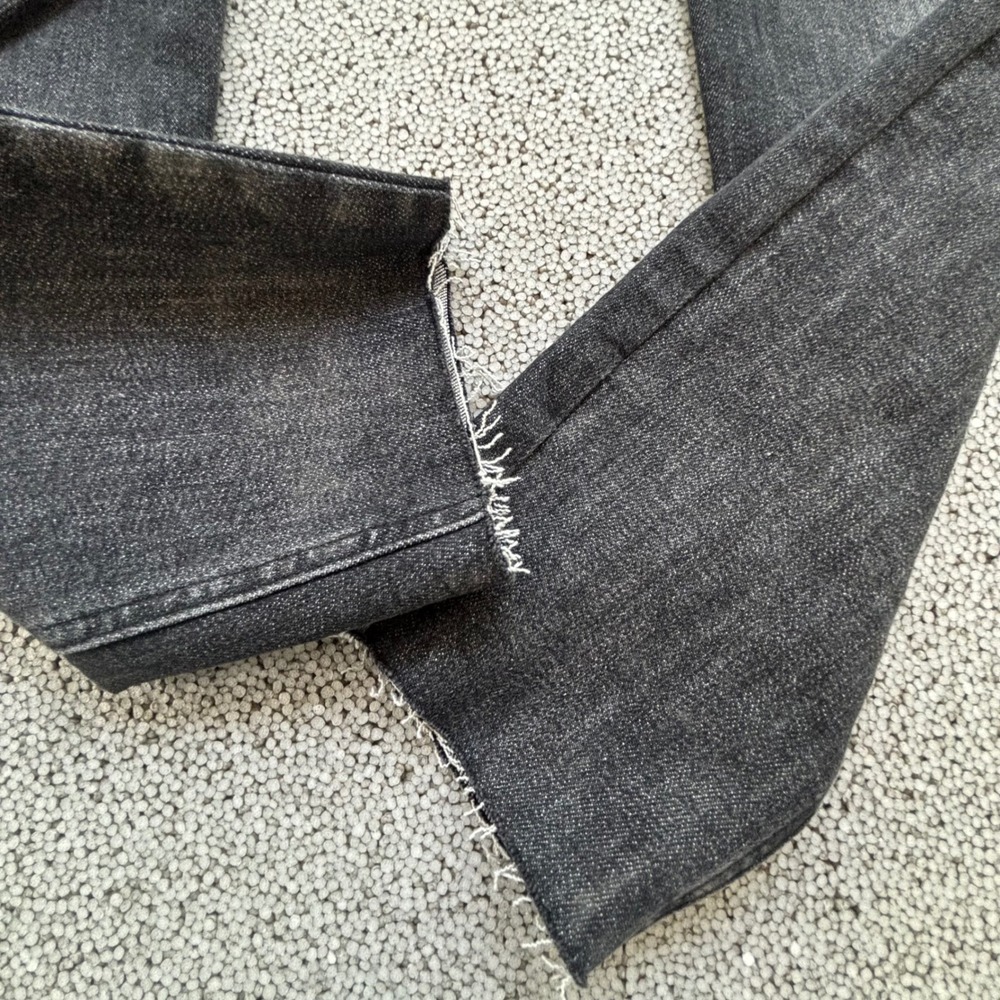 Judy Blue High Waist Jeans Women's 15/32 Black Stretch Raw Hem NWT Edgy Modern - Picture 5 of 9